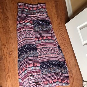 Patterned Maxi Skirt